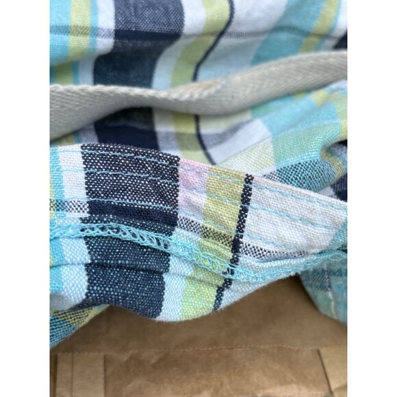 Aeropostale 1987 Plaid Canvas Y2K Tote Bag With Cream Handles - Picture 11 of 12